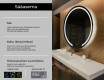 Kylpyhuoneen Peili Led-valoilla L96 #2