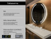 Kylpyhuoneen Peili Led-valoilla L97 #2