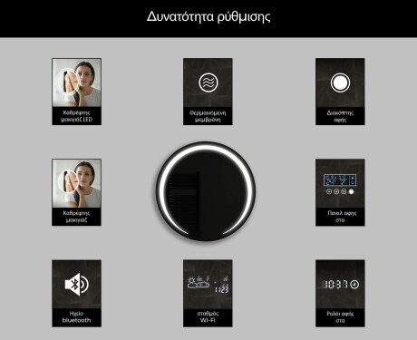 Kylpyhuoneen Peili Led-valoilla L98 #5