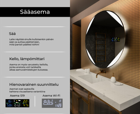 Kylpyhuoneen Peili Led-valoilla L114 #2