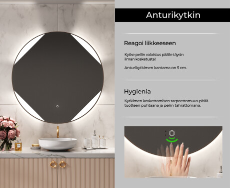 Kylpyhuoneen Peili Led-valoilla L114 #6