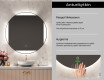 Kylpyhuoneen Peili Led-valoilla L116 #6
