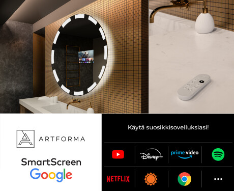 Kylpyhuoneen Peili Led-valoilla L117 #7