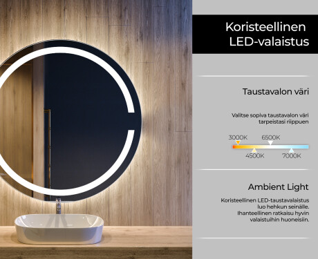 Kylpyhuoneen Peili Led-valoilla L118 #4