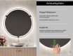 Kylpyhuoneen Peili Led-valoilla L119 #6