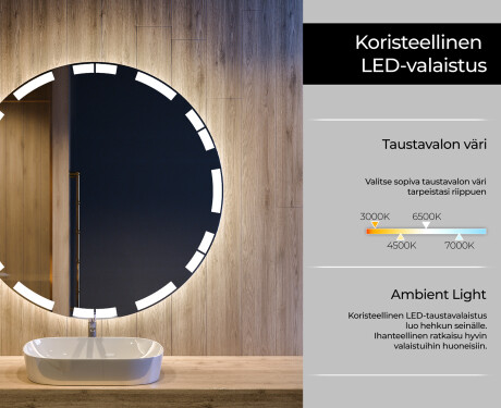 Kylpyhuoneen Peili Led-valoilla L121 #4