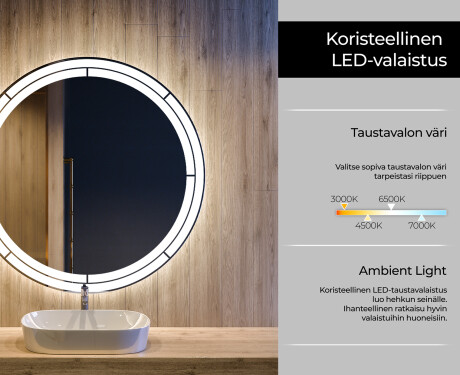 Kylpyhuoneen Peili Led-valoilla L122 #4
