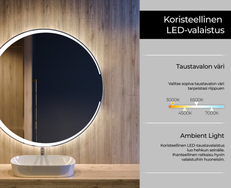 Kylpyhuoneen Peili Led-valoilla L123 #4
