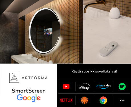 Kylpyhuoneen Peili Led-valoilla L123 #7
