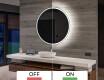 Kylpyhuoneen pyöreä paristokäyttöinen LED-peili L76 #3