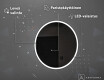 Kylpyhuoneen pyöreä paristokäyttöinen LED-peili L76 #4