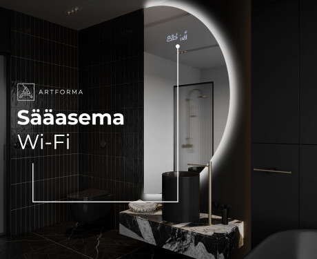 Elegantti LED Puolipyöreä Peili - Kylpyhuoneeseen A221 #6