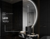 Elegantti LED Puolipyöreä Peili - Kylpyhuoneeseen A221 #7