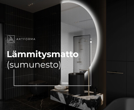 Elegantti LED Puolipyöreä Peili - Kylpyhuoneeseen A221 #8