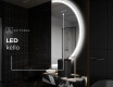 Elegantti LED Puolipyöreä Peili - Kylpyhuoneeseen A222 #8