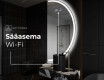 Elegantti LED Puolipyöreä Peili - Kylpyhuoneeseen A222 #6