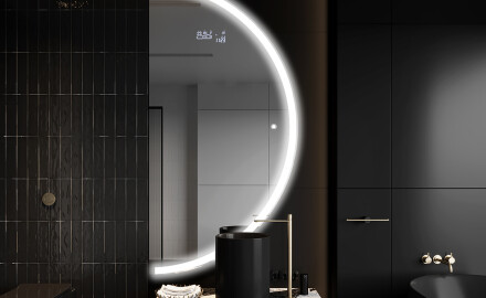 Elegantti LED Puolipyöreä Peili - Kylpyhuoneeseen A222