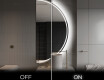 Elegantti LED Puolipyöreä Peili - Kylpyhuoneeseen A223 #3