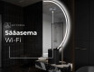Elegantti LED Puolipyöreä Peili - Kylpyhuoneeseen A223 #6