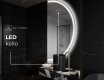 Elegantti LED Puolipyöreä Peili - Kylpyhuoneeseen A223 #7