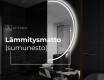 Elegantti LED Puolipyöreä Peili - Kylpyhuoneeseen A223 #8