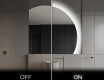 Elegantti LED Puolipyöreä Peili - Kylpyhuoneeseen Q221 #3