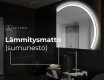 Elegantti LED Puolipyöreä Peili - Kylpyhuoneeseen Q222 #9