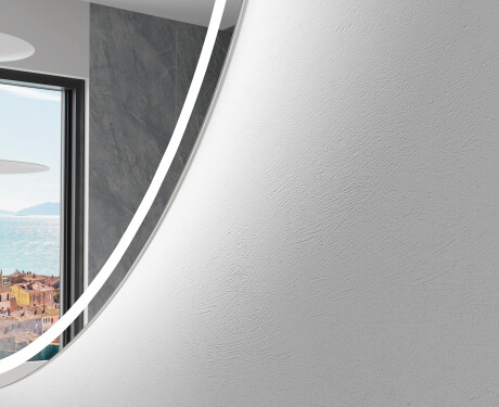 Elegantti LED Puolipyöreä Peili - Kylpyhuoneeseen Q223 #2
