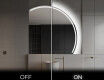 Elegantti LED Puolipyöreä Peili - Kylpyhuoneeseen Q223 #3