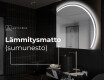 Elegantti LED Puolipyöreä Peili - Kylpyhuoneeseen Q223 #9