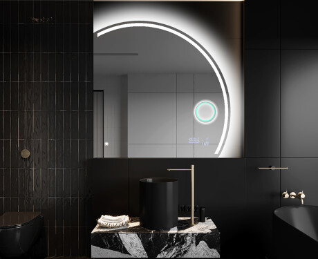 Elegantti LED Puolipyöreä Peili - Kylpyhuoneeseen Q223 #10