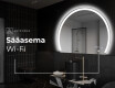 Elegantti LED Puolipyöreä Peili - Kylpyhuoneeseen W222 #7