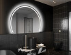 Elegantti LED Puolipyöreä Peili - Kylpyhuoneeseen W223