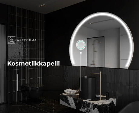 Elegantti LED Puolipyöreä Peili - Kylpyhuoneeseen W223 #6