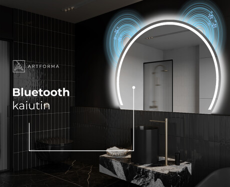 Elegantti LED Puolipyöreä Peili - Kylpyhuoneeseen W223 #7