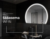 Elegantti LED Puolipyöreä Peili - Kylpyhuoneeseen W223 #8