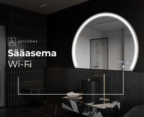 Elegantti LED Puolipyöreä Peili - Kylpyhuoneeseen W223 #8