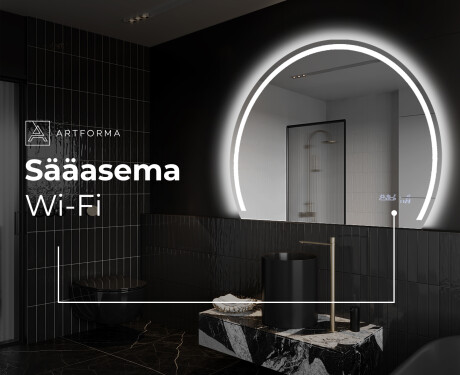 Elegantti LED Puolipyöreä Peili - Kylpyhuoneeseen W223 #7