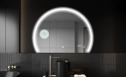 Elegantti LED Puolipyöreä Peili - Kylpyhuoneeseen W223