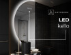 Elegantti LED Puolipyöreä Peili - Kylpyhuoneeseen D221 #7