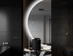 Elegantti LED Puolipyöreä Peili - Kylpyhuoneeseen D221 #9