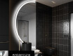Elegantti LED Puolipyöreä Peili - Kylpyhuoneeseen D222