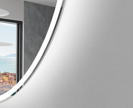 Elegantti LED Puolipyöreä Peili - Kylpyhuoneeseen D222 #2