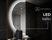 Elegantti LED Puolipyöreä Peili - Kylpyhuoneeseen D222 #7