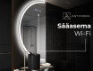 Elegantti LED Puolipyöreä Peili - Kylpyhuoneeseen D222 #6