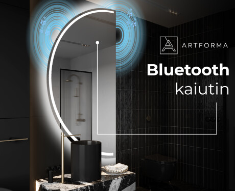 Elegantti LED Puolipyöreä Peili - Kylpyhuoneeseen D223 #5
