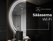 Elegantti LED Puolipyöreä Peili - Kylpyhuoneeseen D223 #6