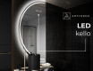 Elegantti LED Puolipyöreä Peili - Kylpyhuoneeseen D223 #7