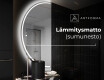 Elegantti LED Puolipyöreä Peili - Kylpyhuoneeseen D223 #8