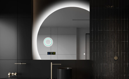 Elegantti LED Puolipyöreä Peili - Kylpyhuoneeseen X221